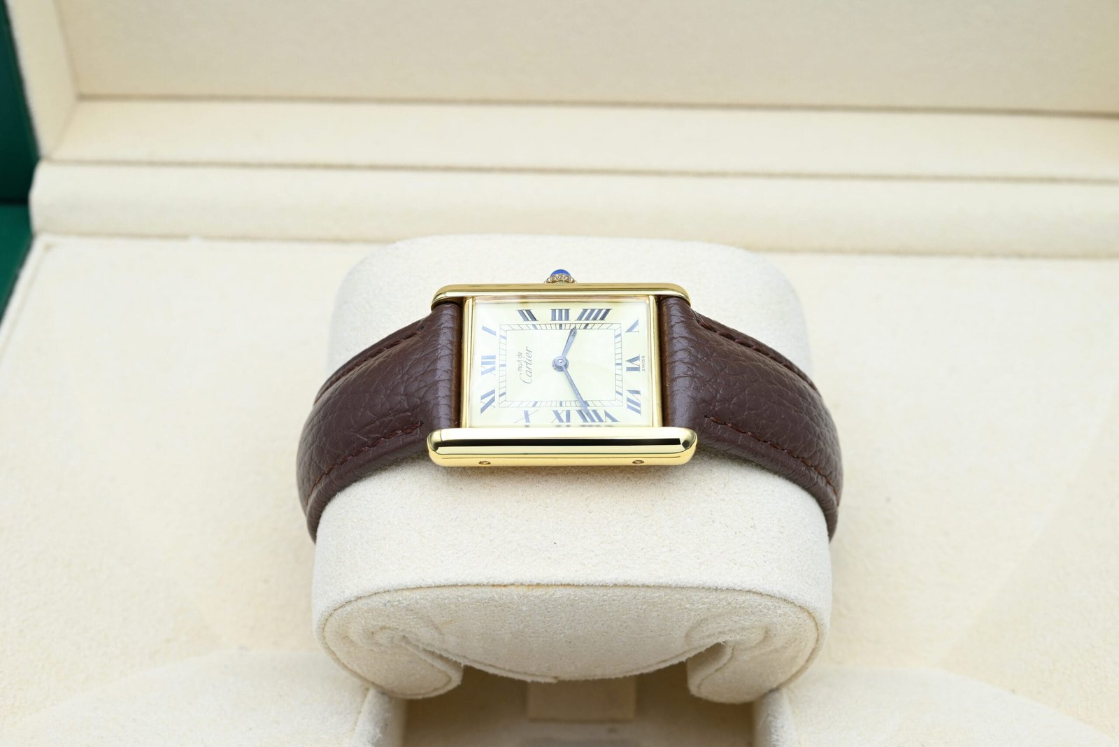 Cartier Tank Vermeil Year 1980 (Box & Papers) - Image 3